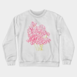 Pink Poppy Flowers Crewneck Sweatshirt